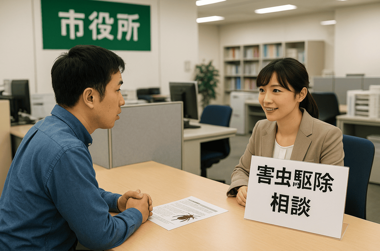 市役所での相談風景