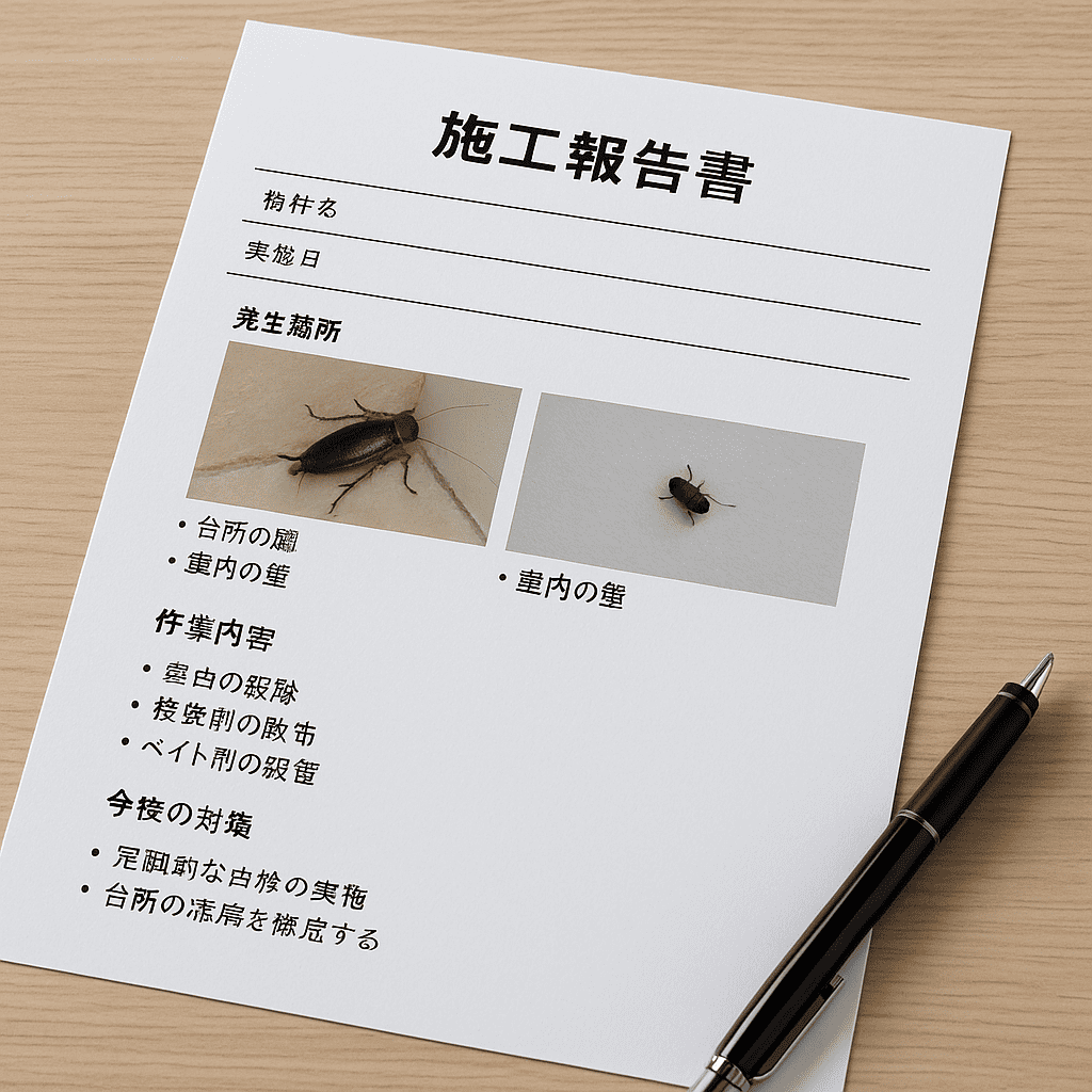 害虫駆除の報告書ってどんな内容？安心できる業者の見分け方とは